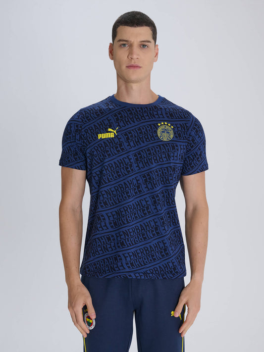 Fenerbahçe Puma Lacivert Pattern Tshirt