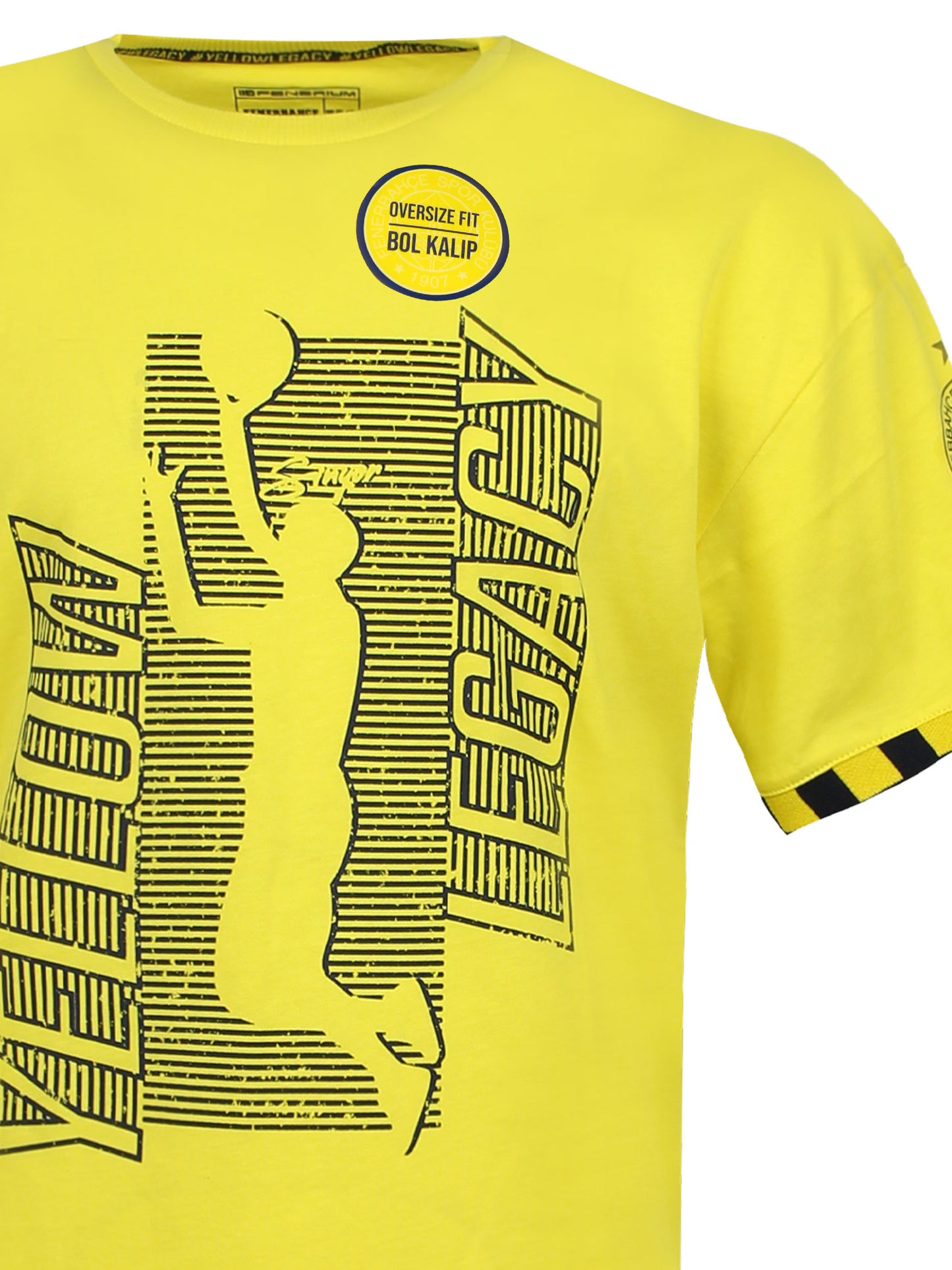 Fenerbahçe Sarı Basketbol Yellow Legacy Oversize Tshirt