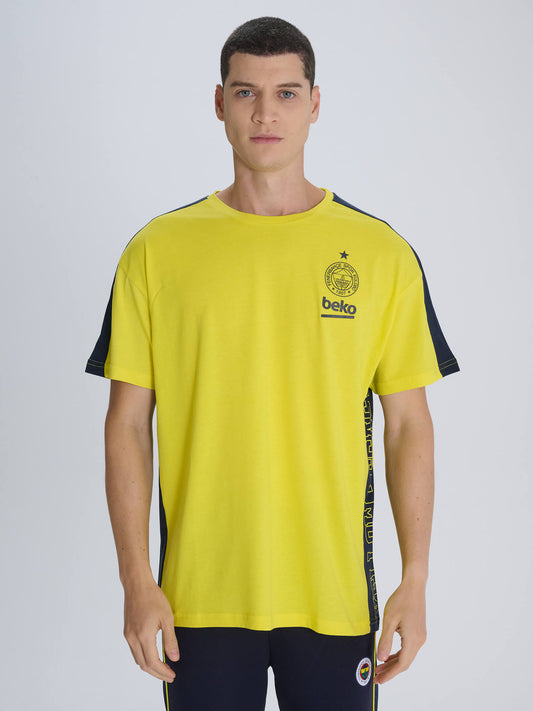 Fenerbahçe Sarı 24/25 Basketbol Oversize Tshirt