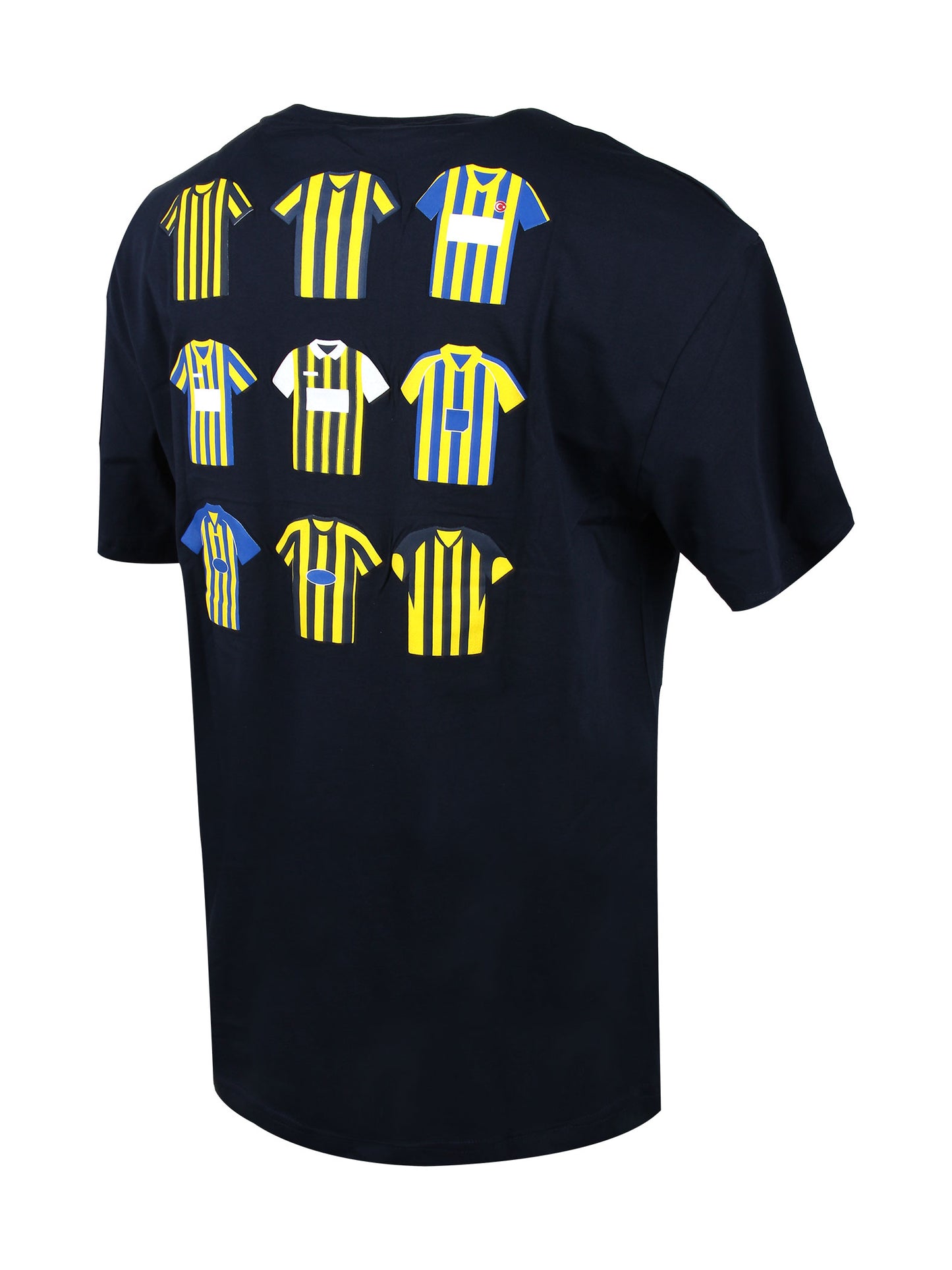 Fenerbahçe Lacivert Tribün Çubuklu Forma Erkek Oversize Tshirt