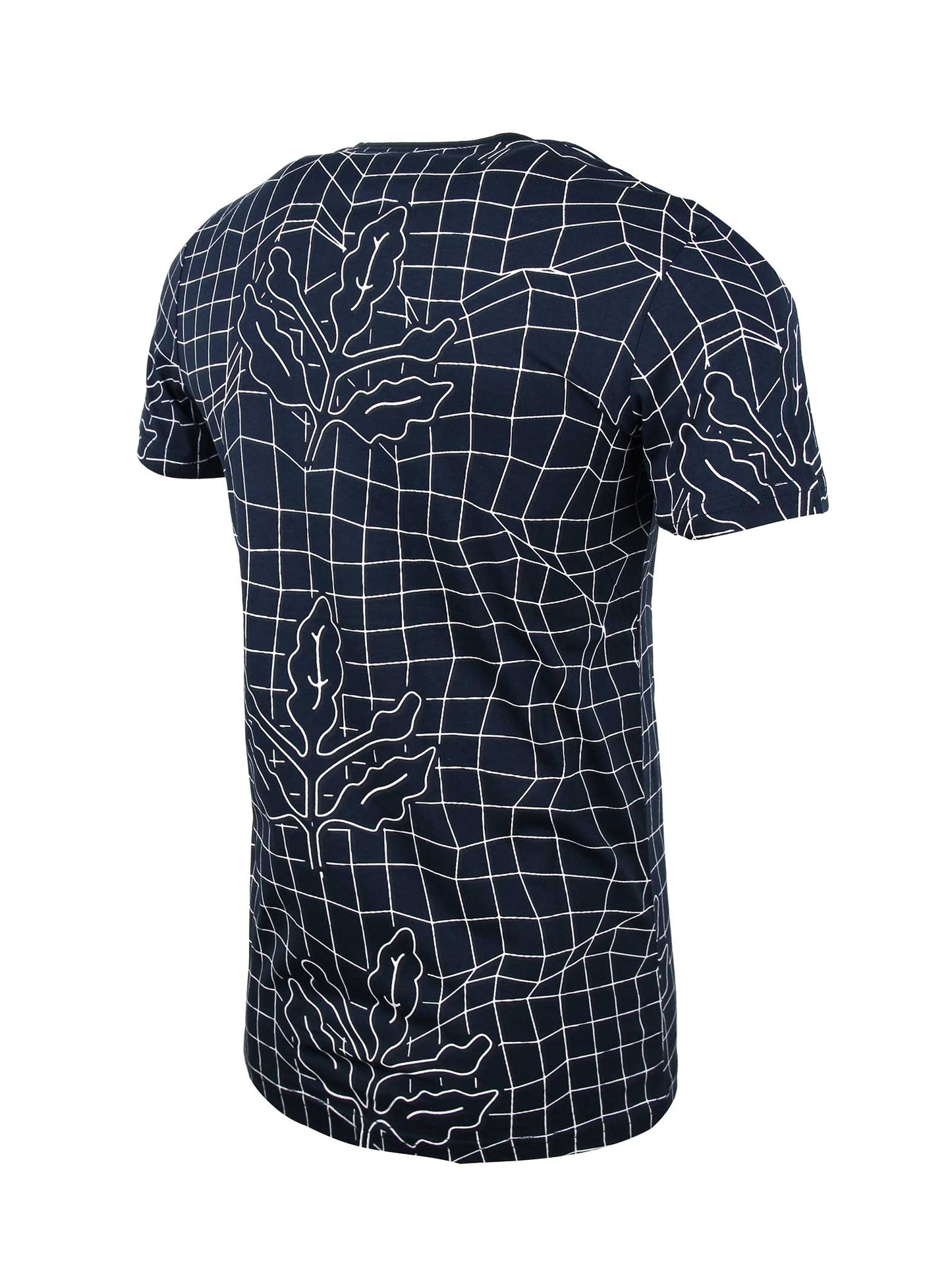 Fenerbahçe Lacivert Trend Palamut Pattern Erkek Tshirt