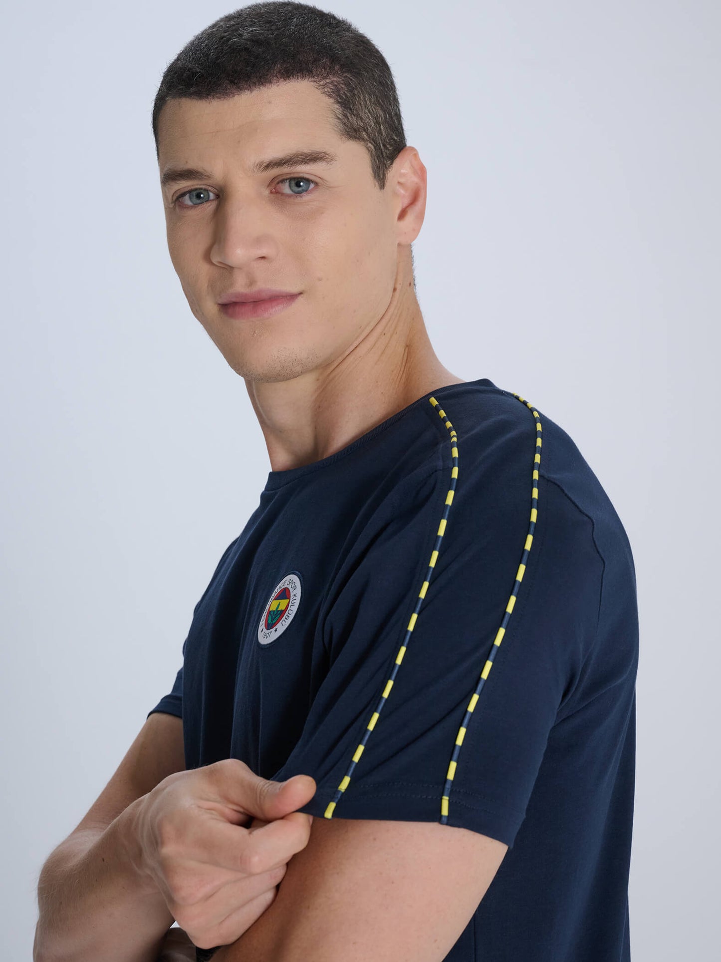 Fenerbahçe Lacivert Tribün Erkek Basic Tshirt