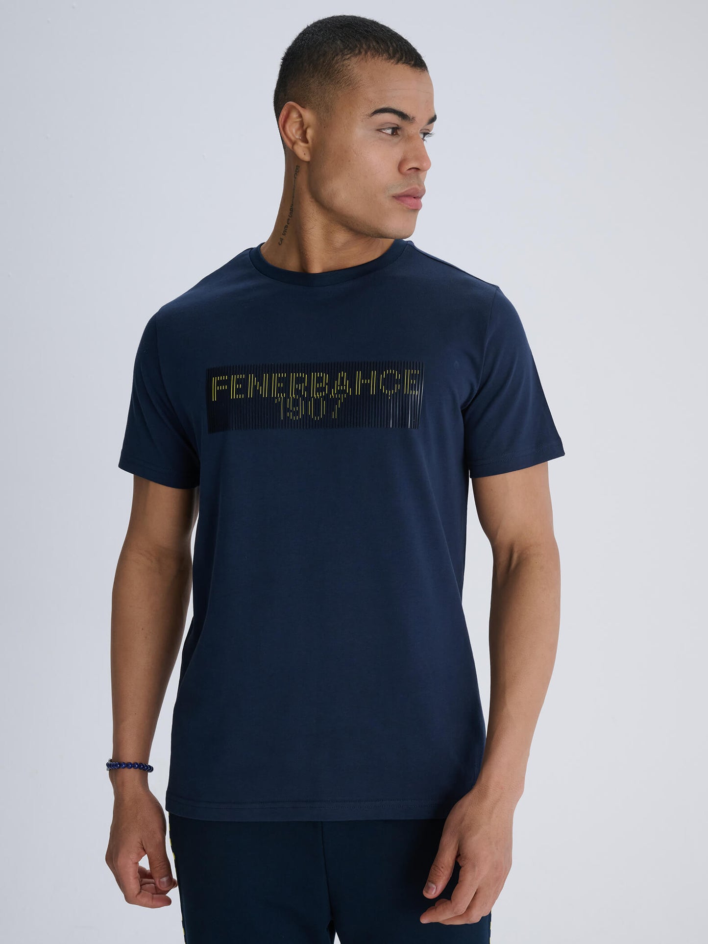 Fenerbahçe Lacivert Tribün Optik Illüzyon Erkek Tshirt