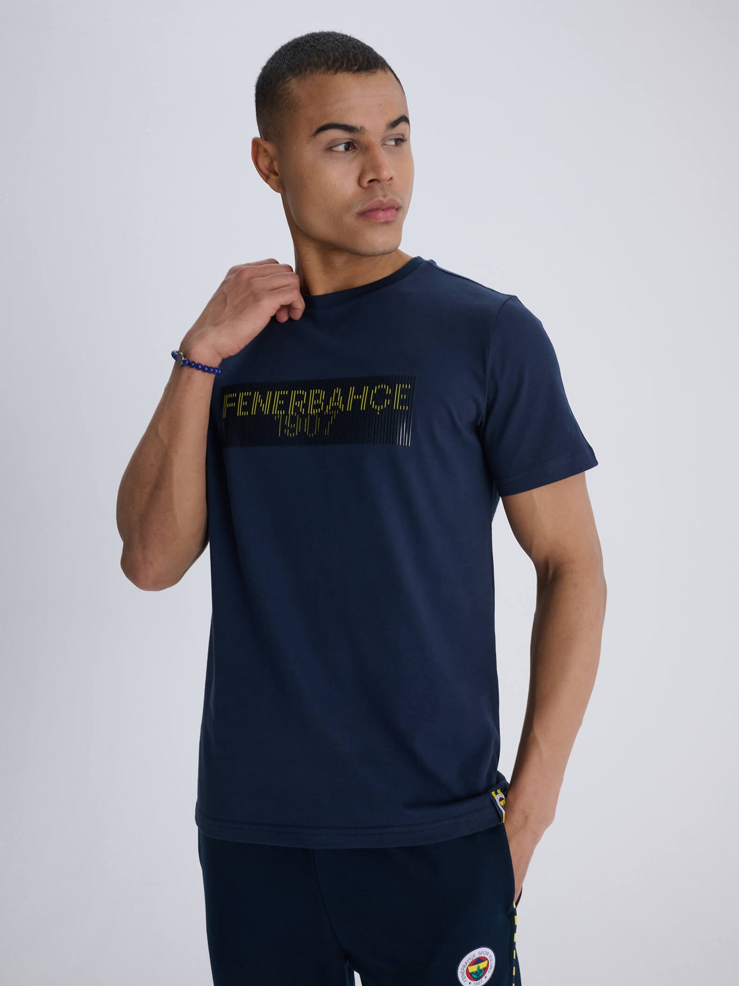 Fenerbahçe Lacivert Tribün Optik Illüzyon Erkek Tshirt