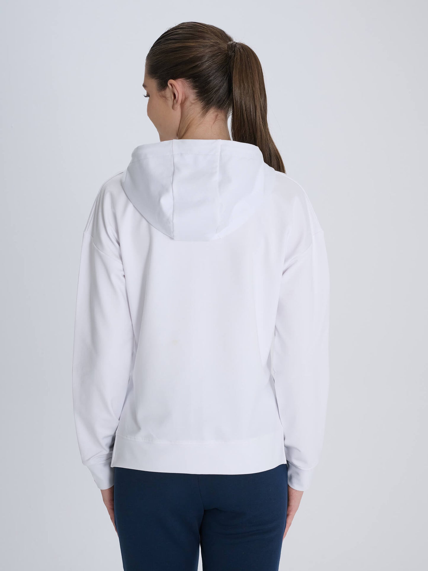 Fenerbahçe Beyaz Kadın Kolej Sweatshirt