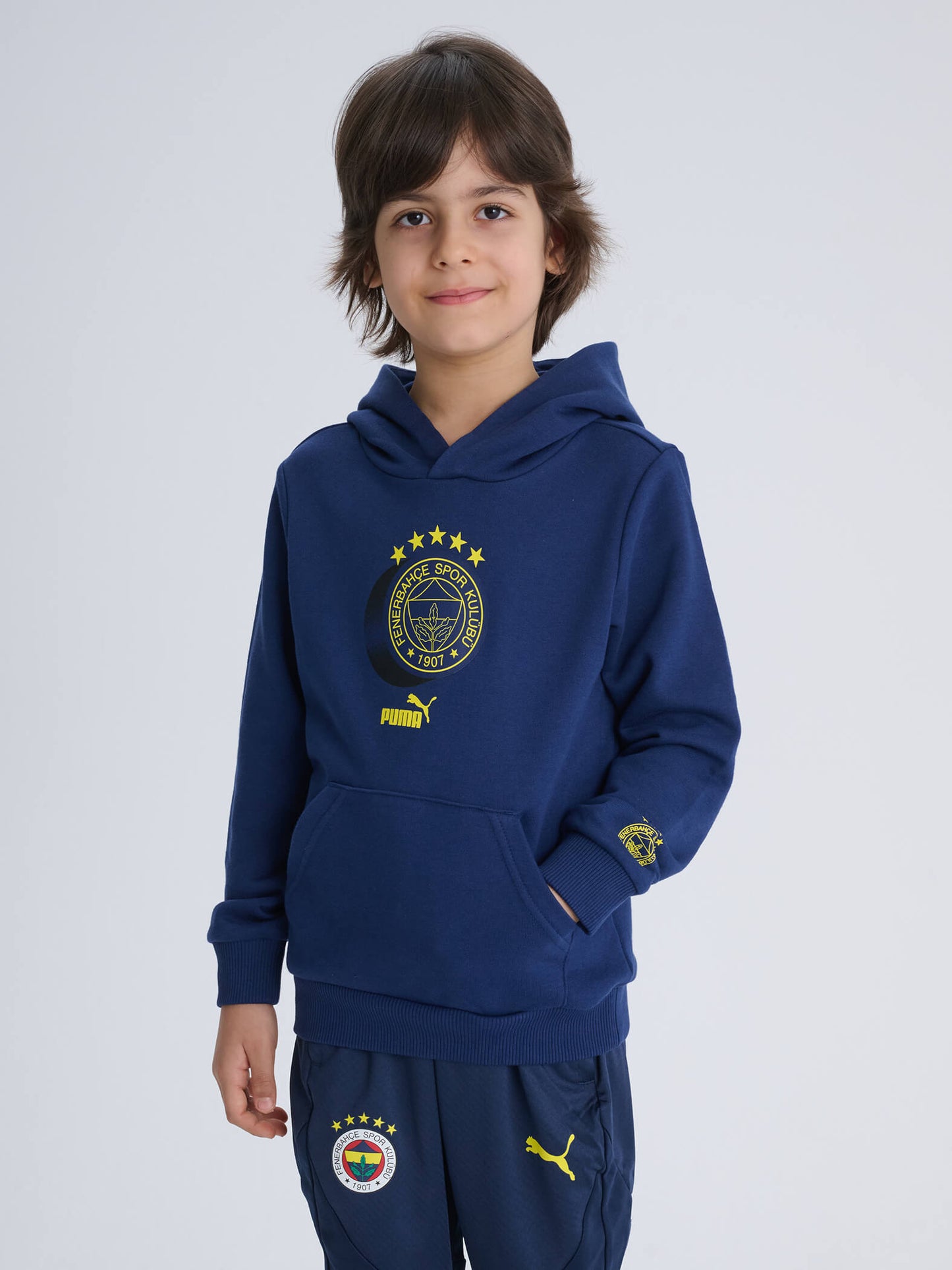 Fenerbahçe Puma Lacivert Logo Jr Sweatshirt