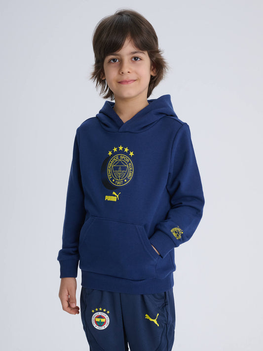 Fenerbahçe Puma Lacivert  Logo Jr Sweatshirt