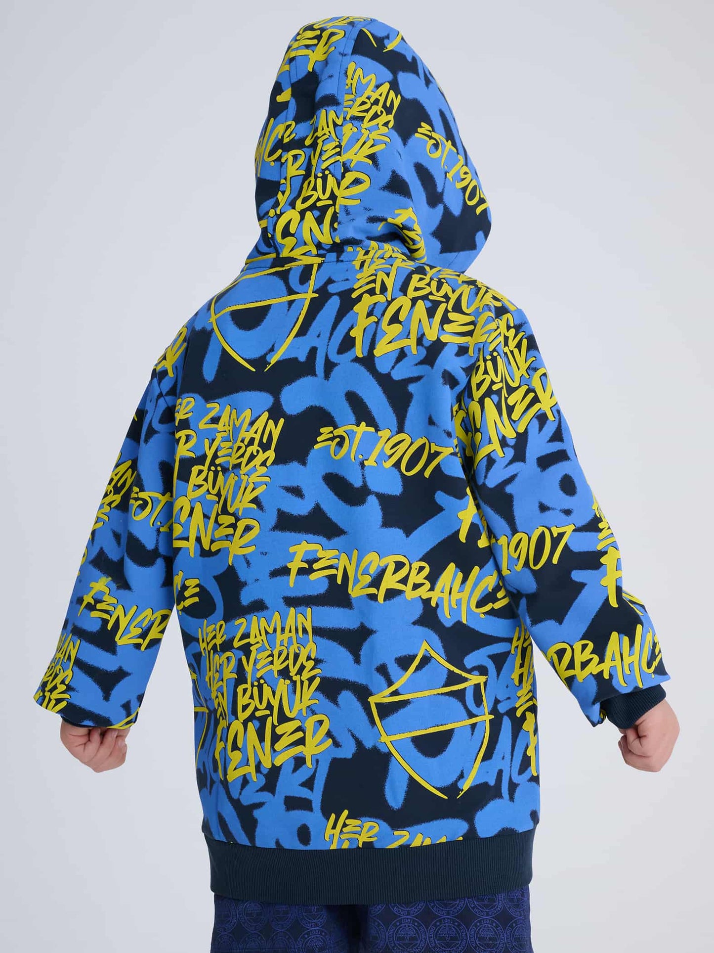 Fenerbahçe 3 Renkli En Büyük Fenerbahçe Tribün Çocuk Sweatshirt
