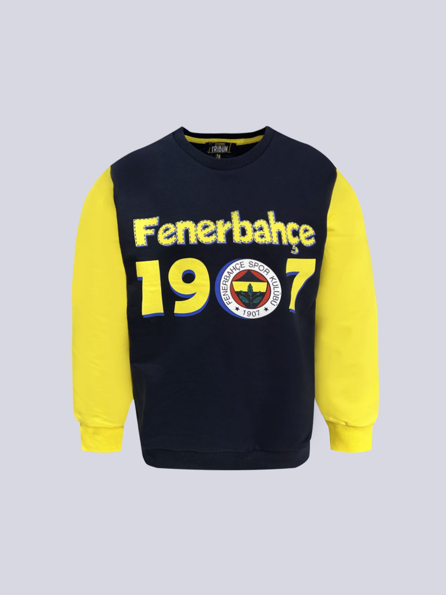 Fenerbahçe Sarı Lacivert Tribün 1907 Çocuk Sweatshirt