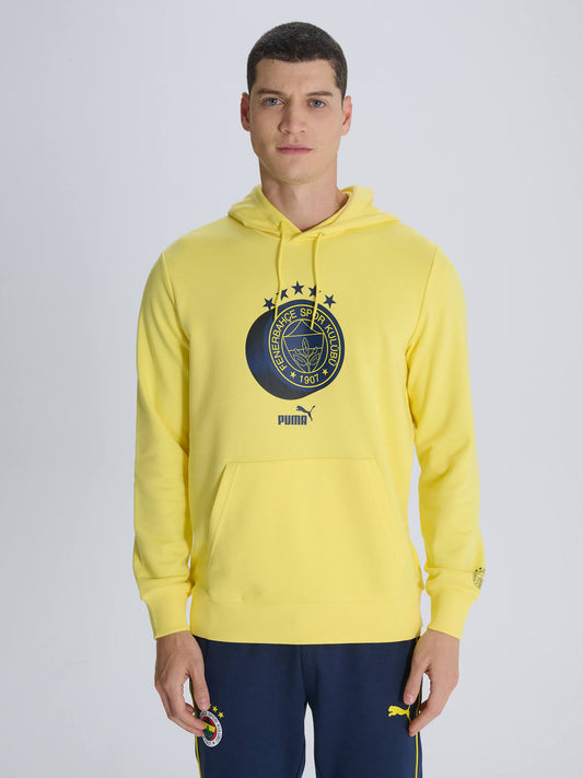 Fenerbahçe Puma Sarı Logo Sweatshirt