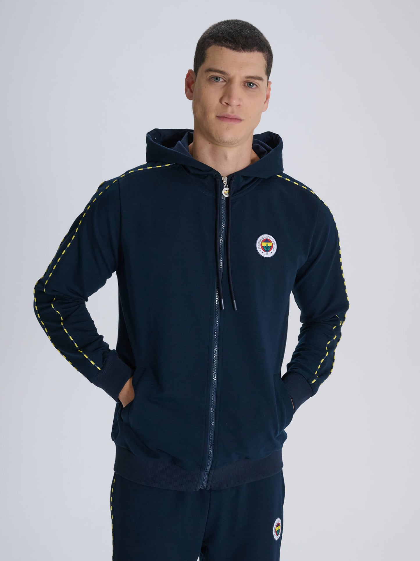 Fenerbahçe Lacivert Tribün Erkek Basic Sweatshirt