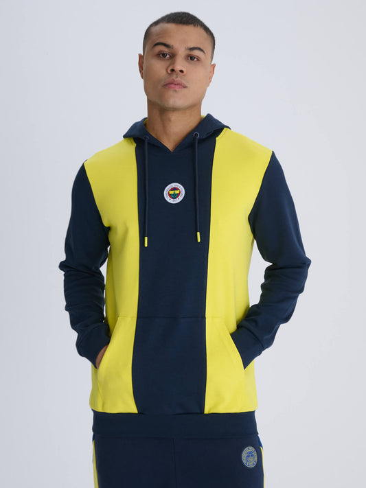 Fenerbahçe Sarı Lacivert Tribün Erkek Sweatshirt