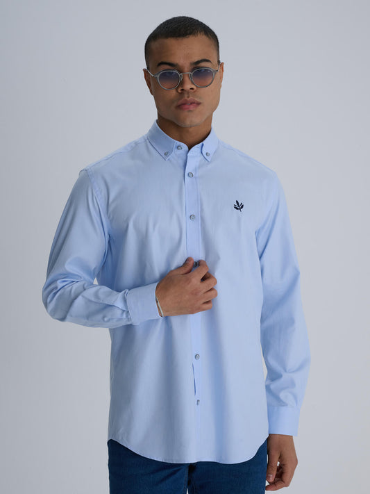 Fenerbahçe Mavi Oxford Erkek Gömlek