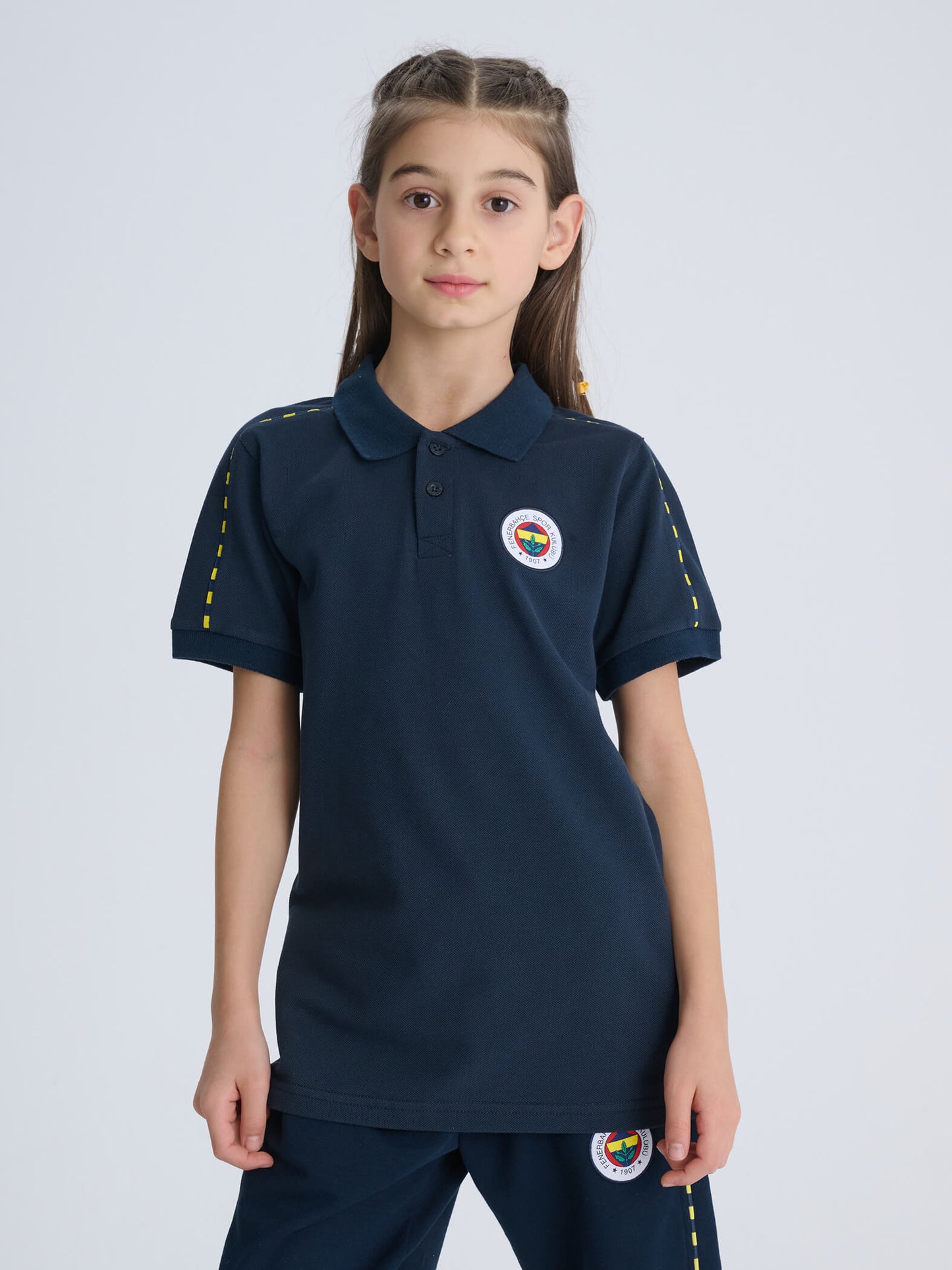 Fenerbahçe Lacivert Tribün Çocuk Basic Polo Tshirt