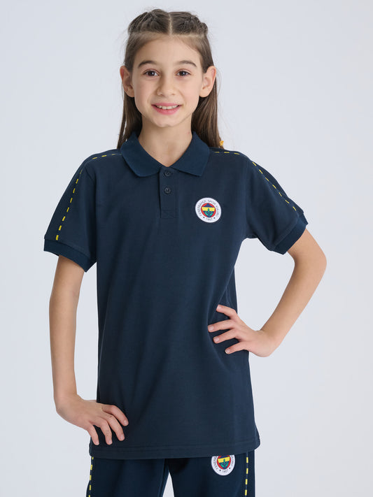 Fenerbahçe Lacivert Tribün Çocuk Basic Polo Tshirt