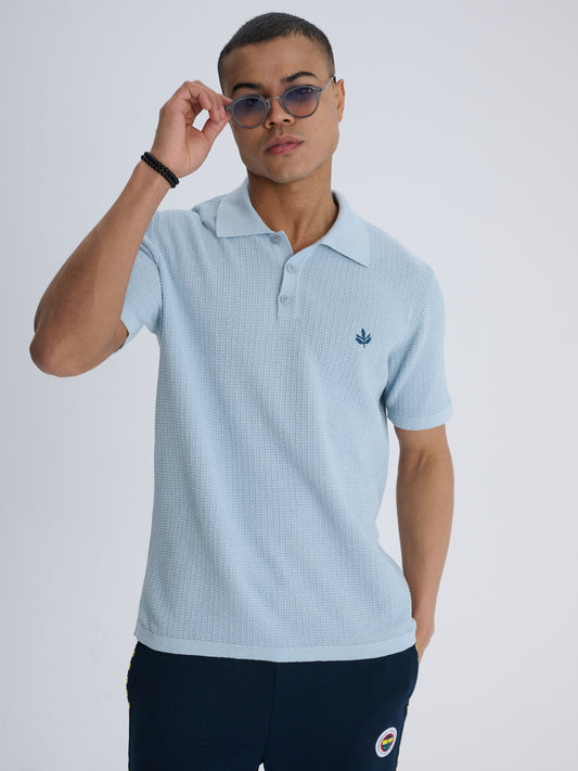 Fenerbahçe Gri Club Triko Erkek Polo Tshirt