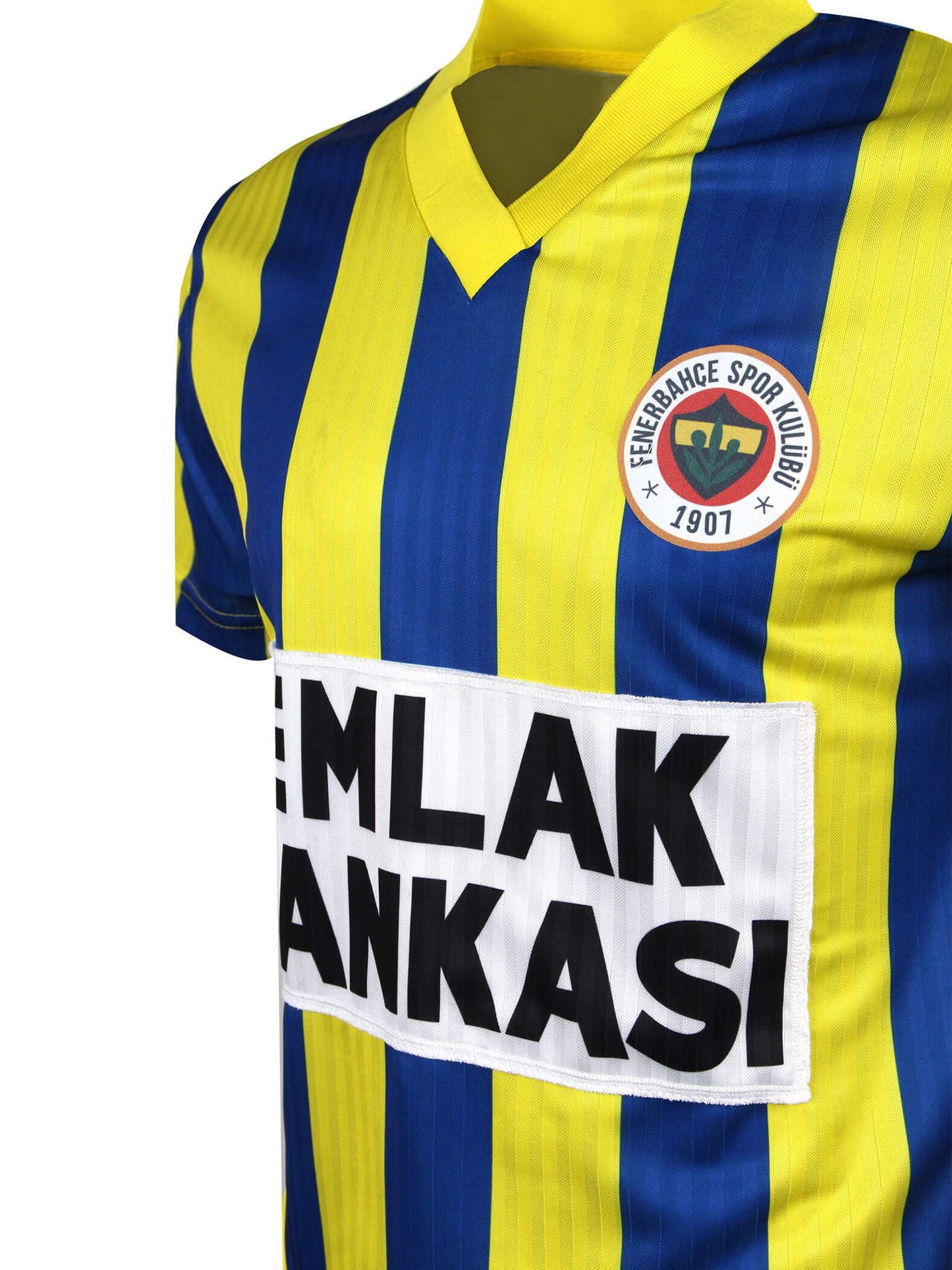 Fenerbahçe Sarı Lacivert Çubuklu Emlak Bankası Retro Forma
