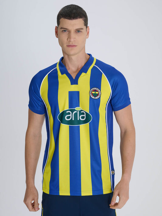 Fenerbahçe Sarı Lacivert Çubuklu Aria Retro Çubuklu Forma