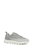 Geox Erkek Gri U Spherica A - Mesh + Nbk Synt Bağcıklı Kumaş Sneaker