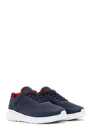 Geox Erkek Lacivert Kalın Tabanlı Bağcıklı Kumaş Sneaker
