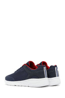 Geox Erkek Lacivert Kalın Tabanlı Bağcıklı Kumaş Sneaker