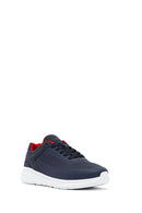 Geox Erkek Lacivert Kalın Tabanlı Bağcıklı Kumaş Sneaker