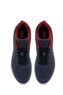 Geox Erkek Lacivert Kalın Tabanlı Bağcıklı Kumaş Sneaker