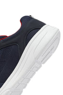 Geox Erkek Lacivert Kalın Tabanlı Bağcıklı Kumaş Sneaker