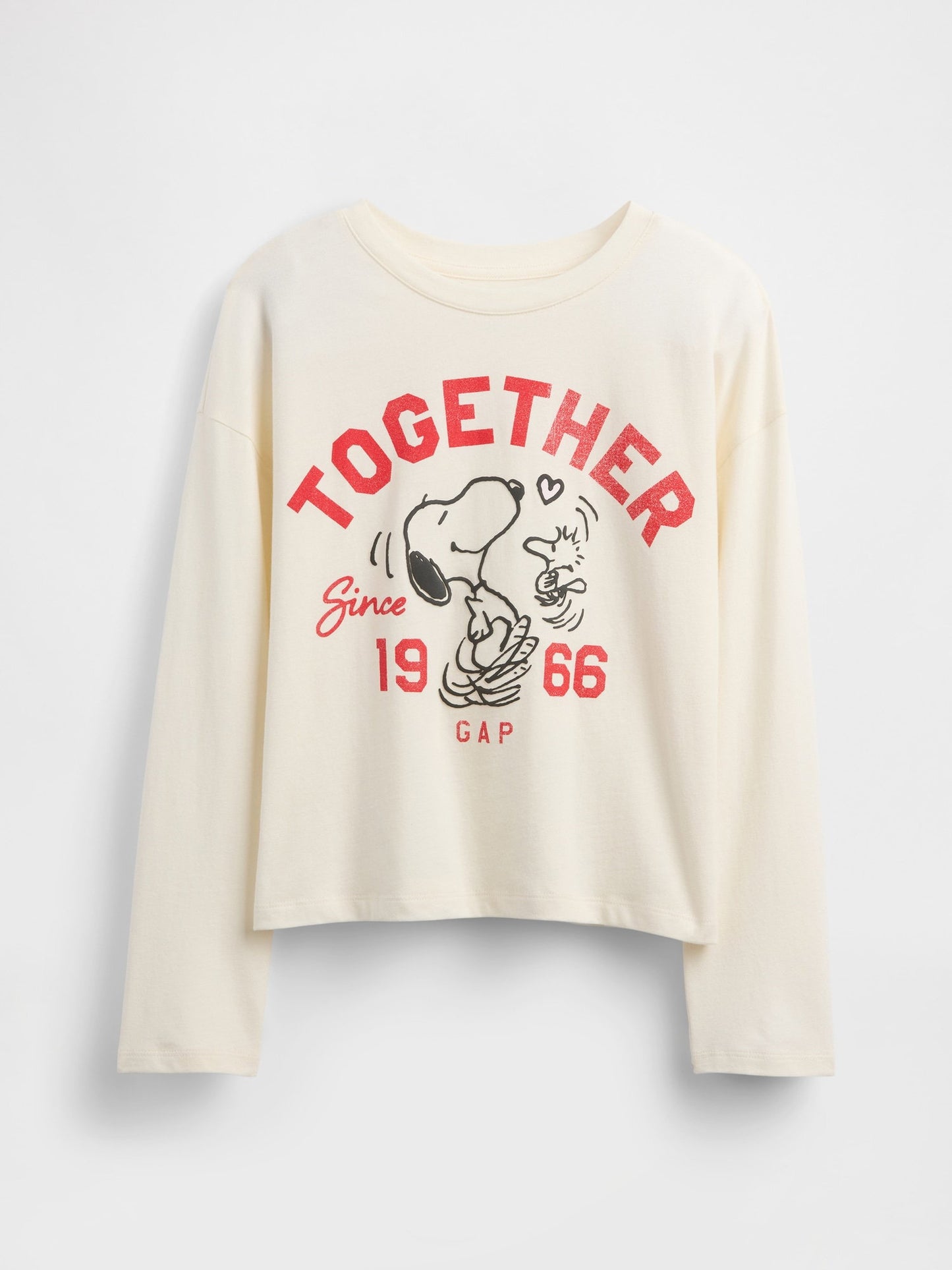 Kırık Beyaz Peanuts Grafik Baskılı T-shirt