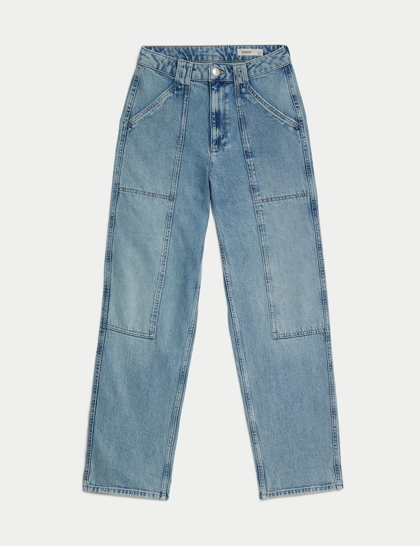 Straight Leg Jean Kargo Pantolon