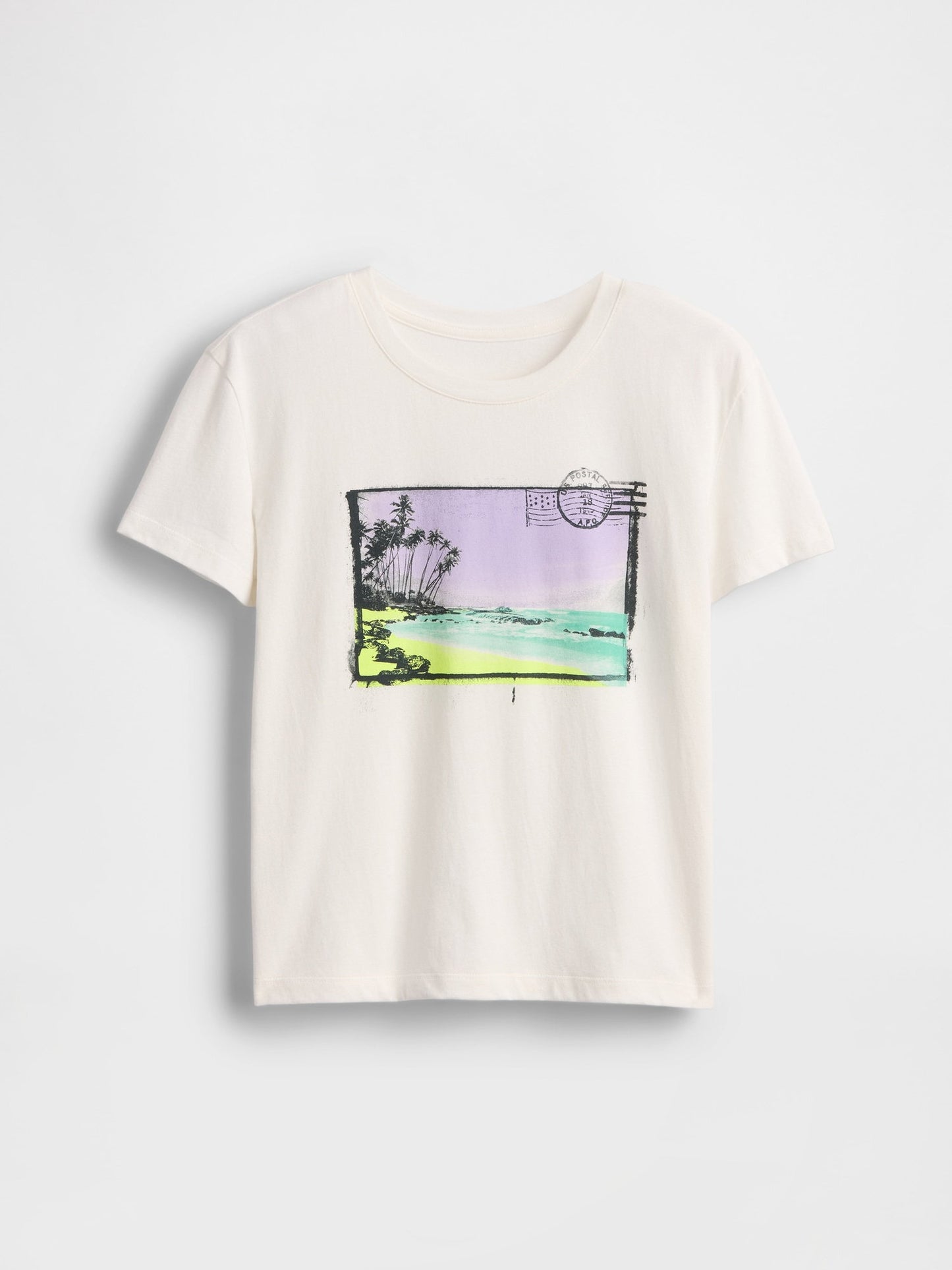 Beyaz Relaxed Grafik T-shirt