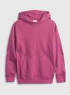 Pembe Oversize Kapüşonlu Sweatshirt