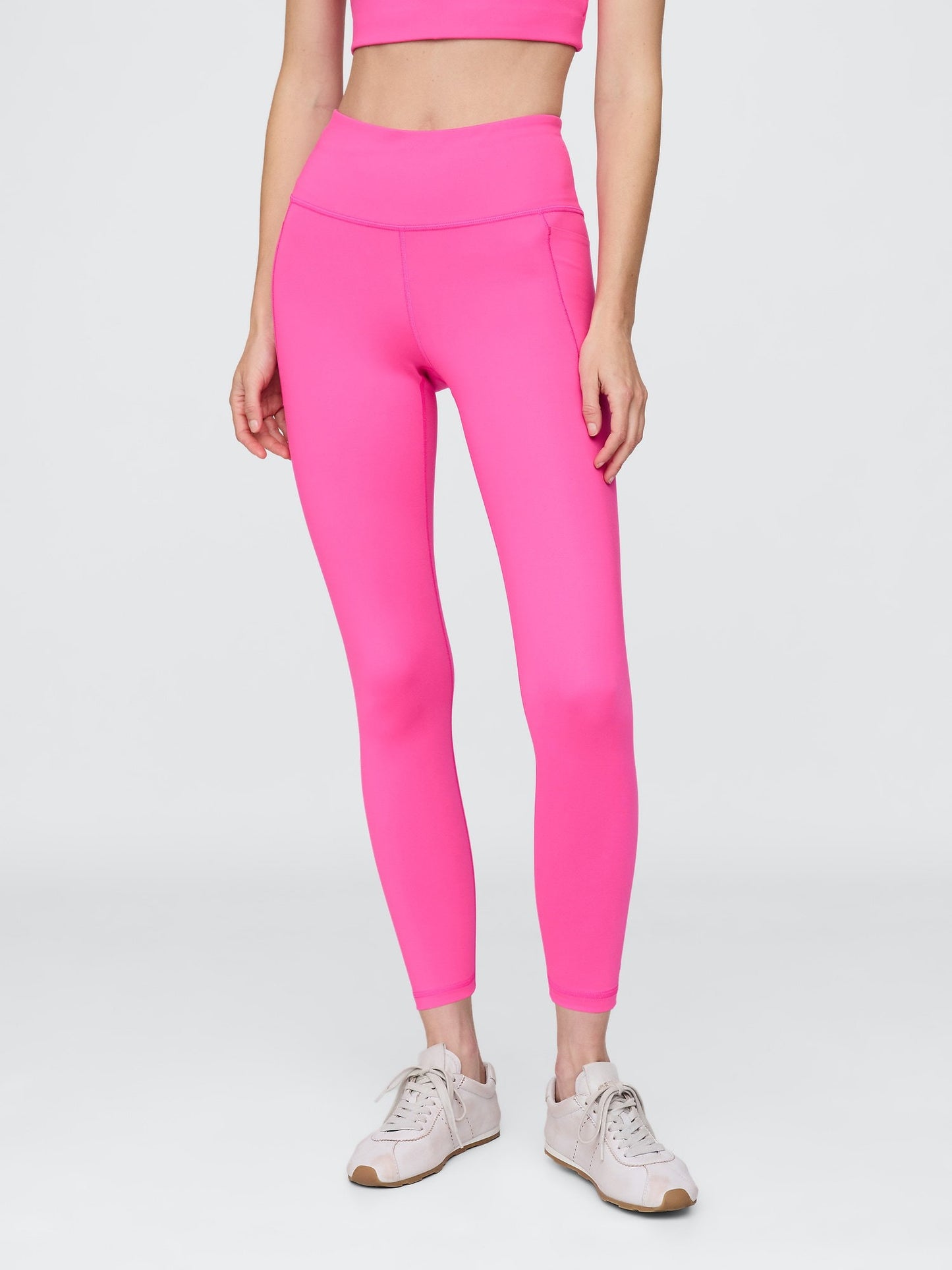 Pembe Gapfit High Rise Geri Dönüştürülmüş Legging Tayt