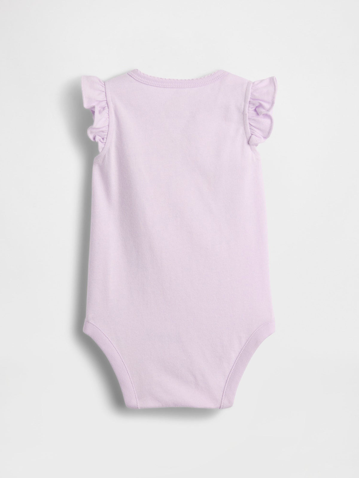 Lila Organik Pamuk Grafik Baskılı Bodysuit