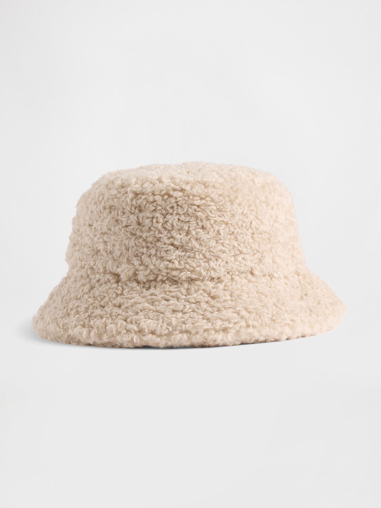 Krem Geri Dönüştürülmüş Sherpa Bucket Şapka