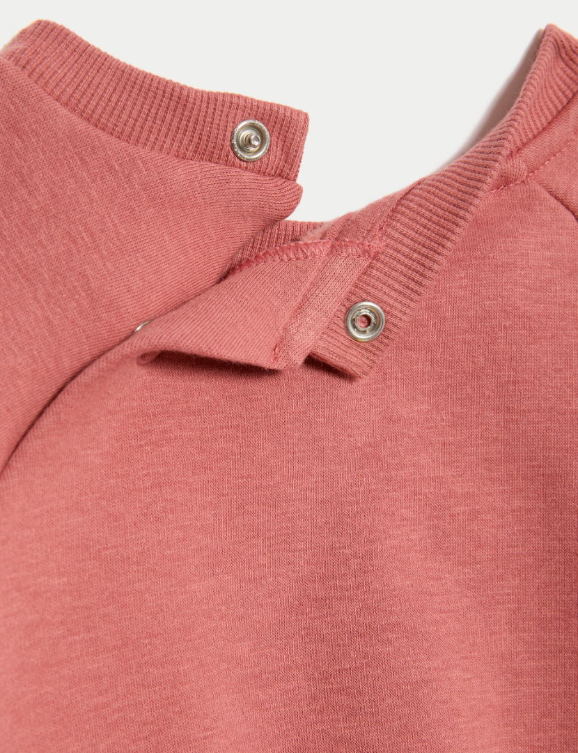 Pamuk Karışımlı Sweatshirt (0–3 Yaş)