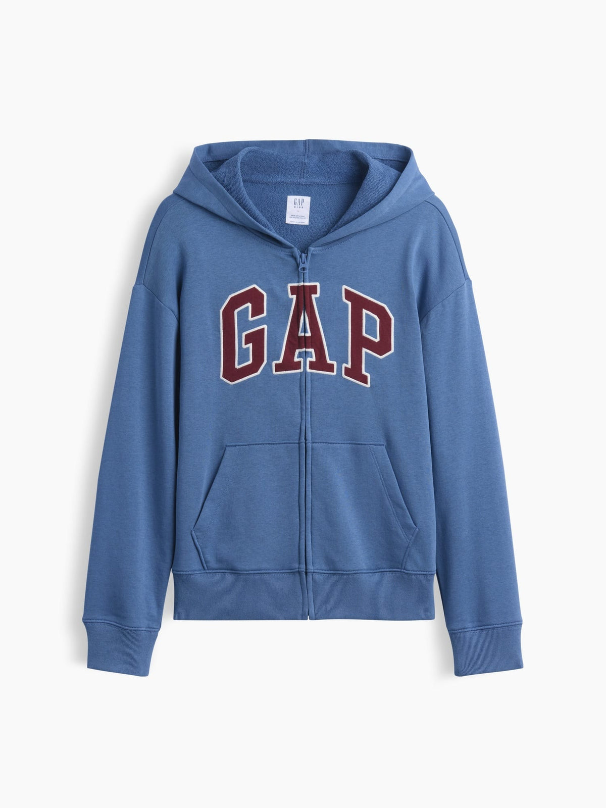 Mavi Relaxed Gap Logo Fransız Havlu Kumaş Fermuarlı Sweatshirt