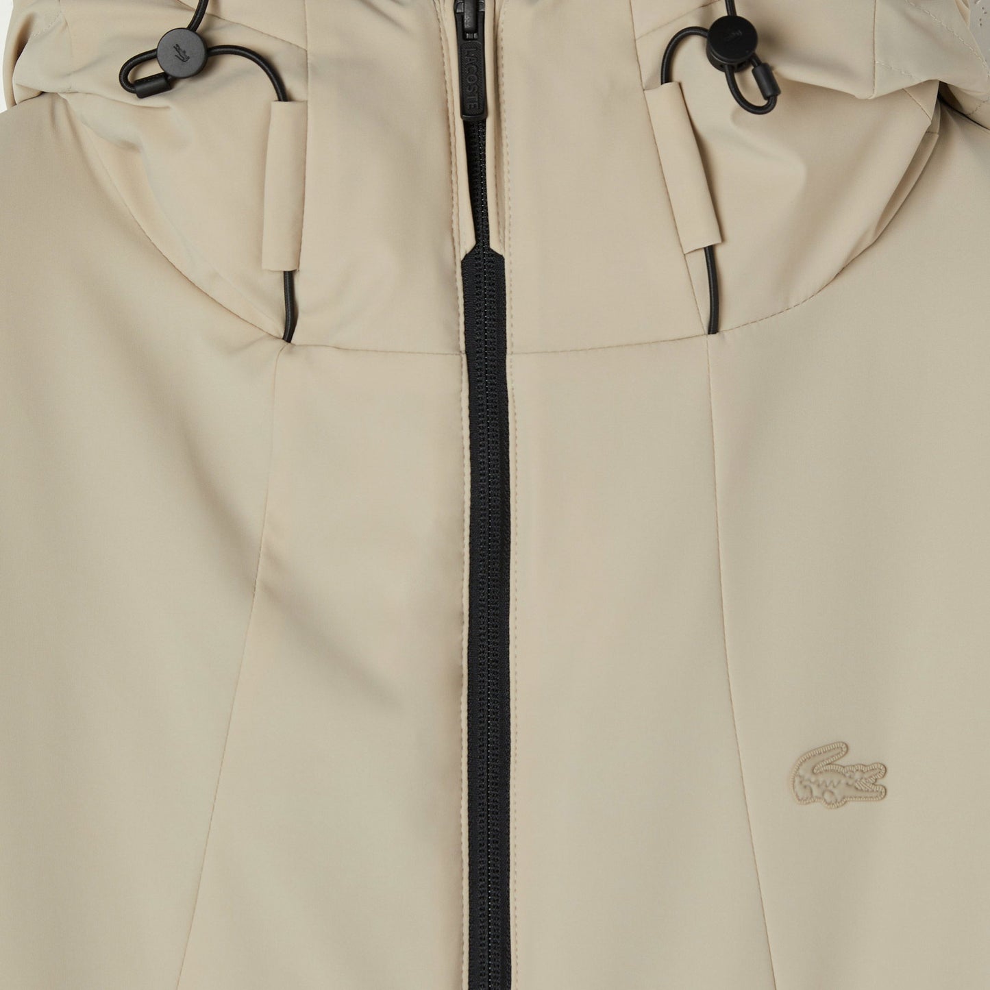 Lacoste Erkek Kapüşonlu Açık Kahverengi Yağmurluk