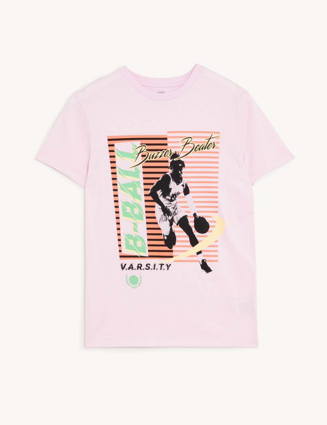 Saf Pamuklu Kısa Kollu T-shirt (6-16 Yaş)
