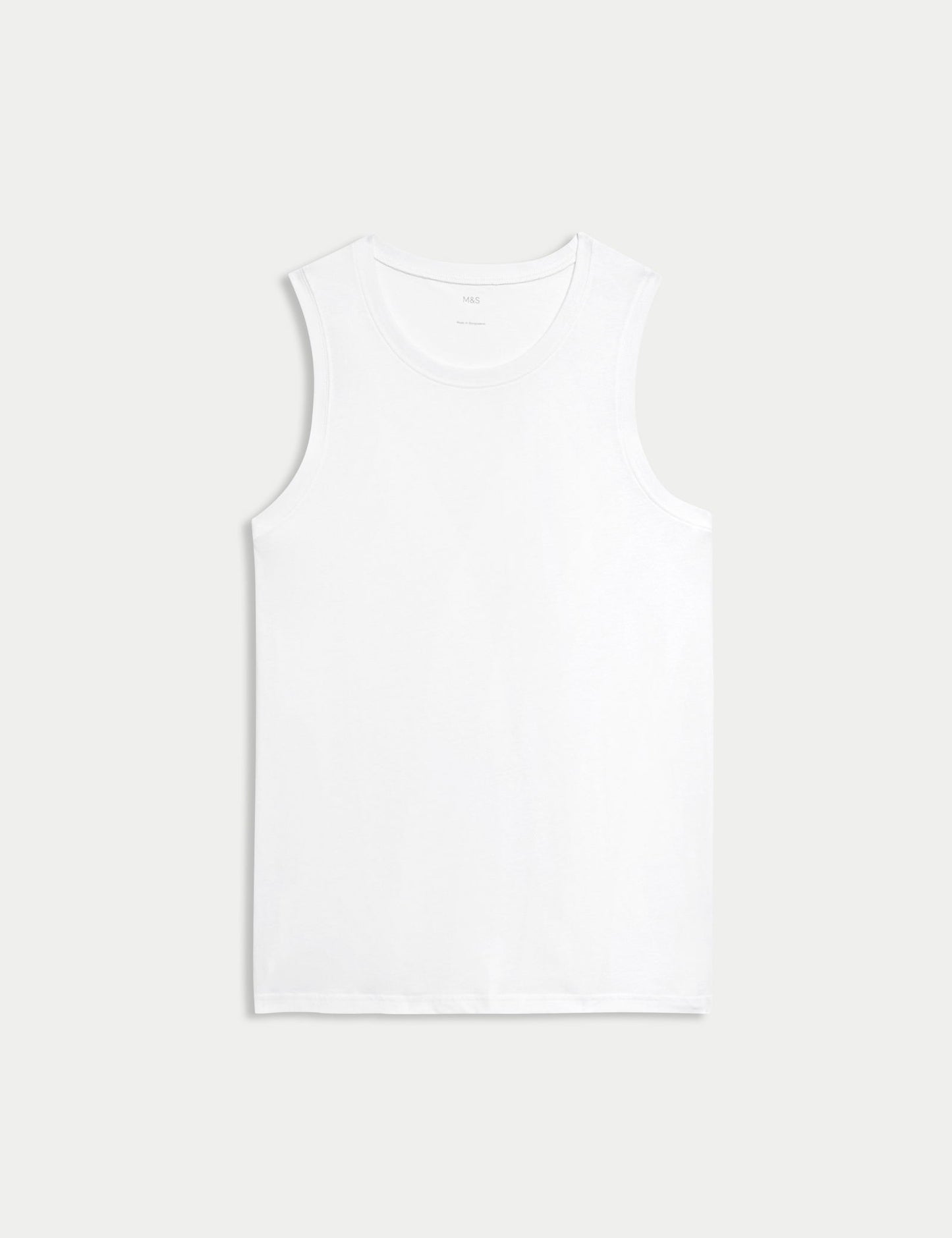 Saf Pamuklu Yuvarlak Yaka T-shirt
