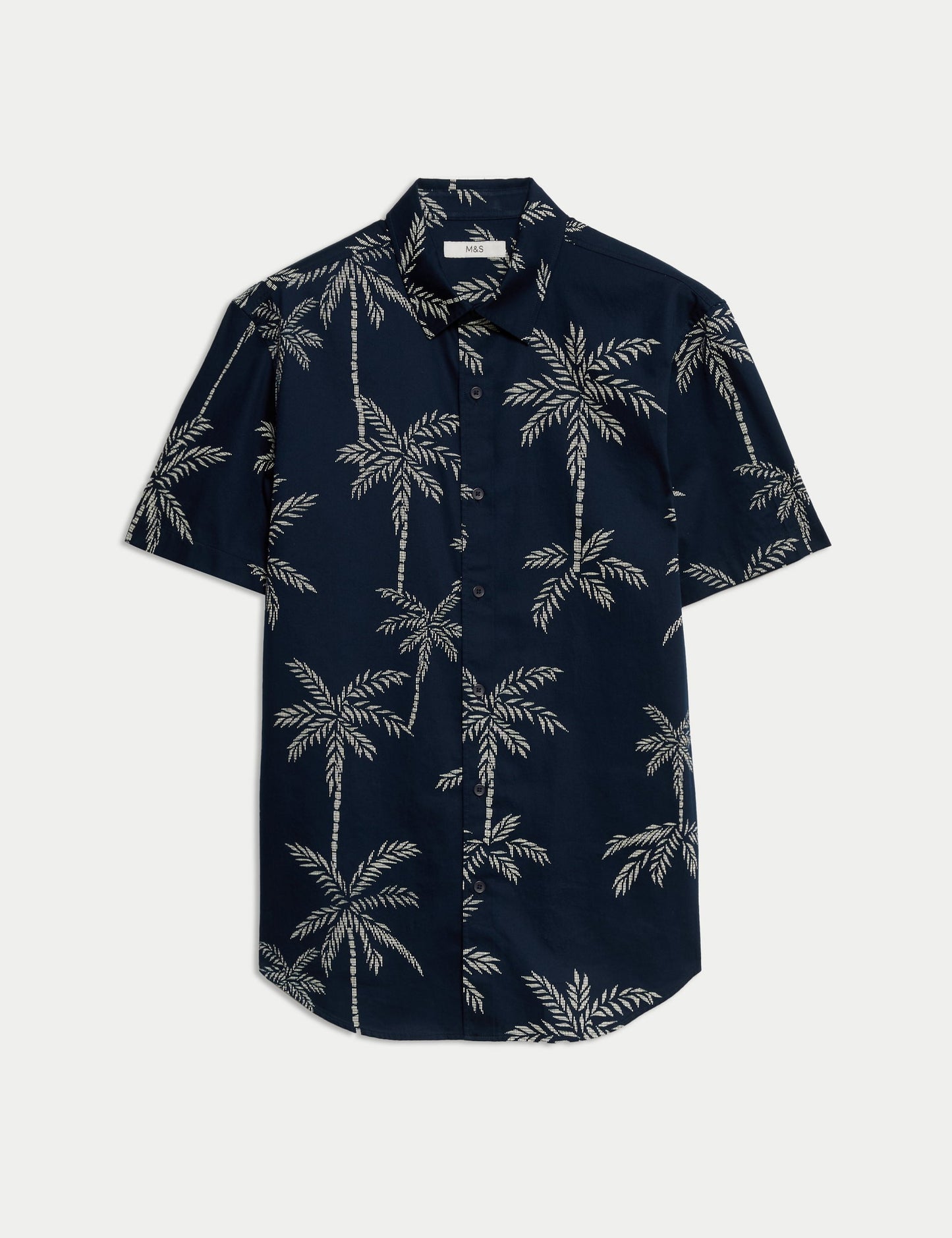 Saf Pamuklu Hawaii Gömleği