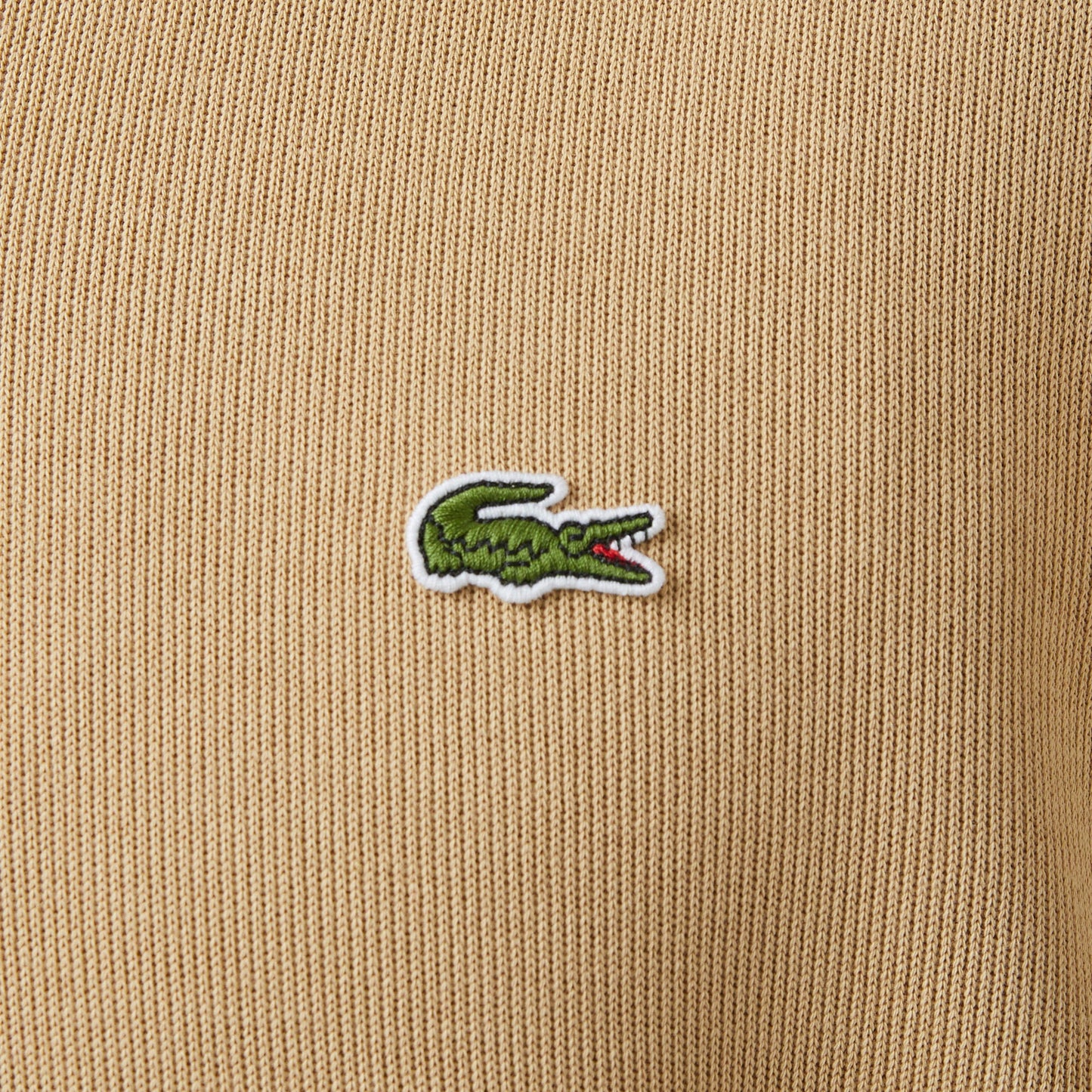 Lacoste Erkek Classic Fit Yarım Fermuarlı Bej Sweatshirt