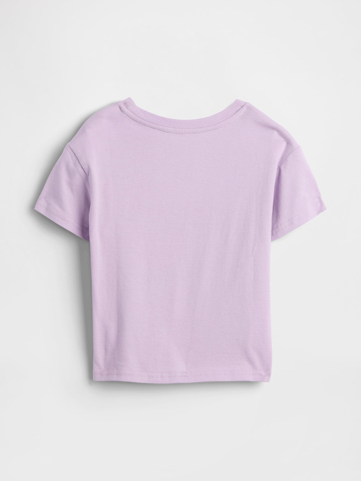Lila Grafik Baskılı T-shirt