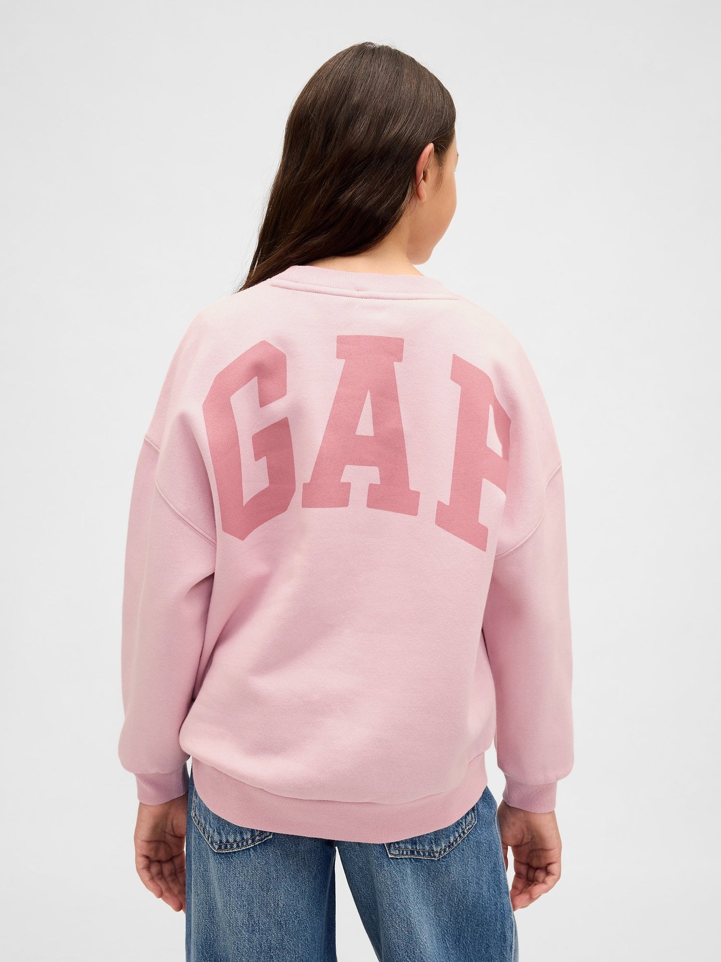 Açık Pembe Vintagesoft Oversized Logo Sweatshirt