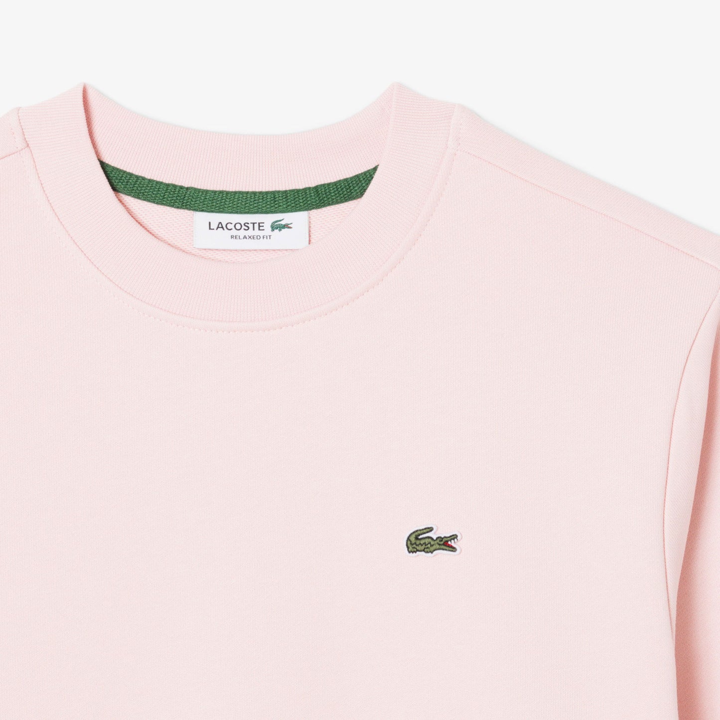 Lacoste Kadın Relaxed Fit Bisiklet Yaka Pembe Sweatshirt