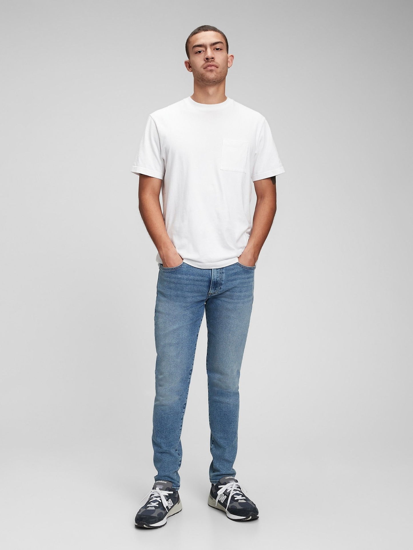 Açık Mavi GapFlex Skinny Washwell™ Jean Pantolon