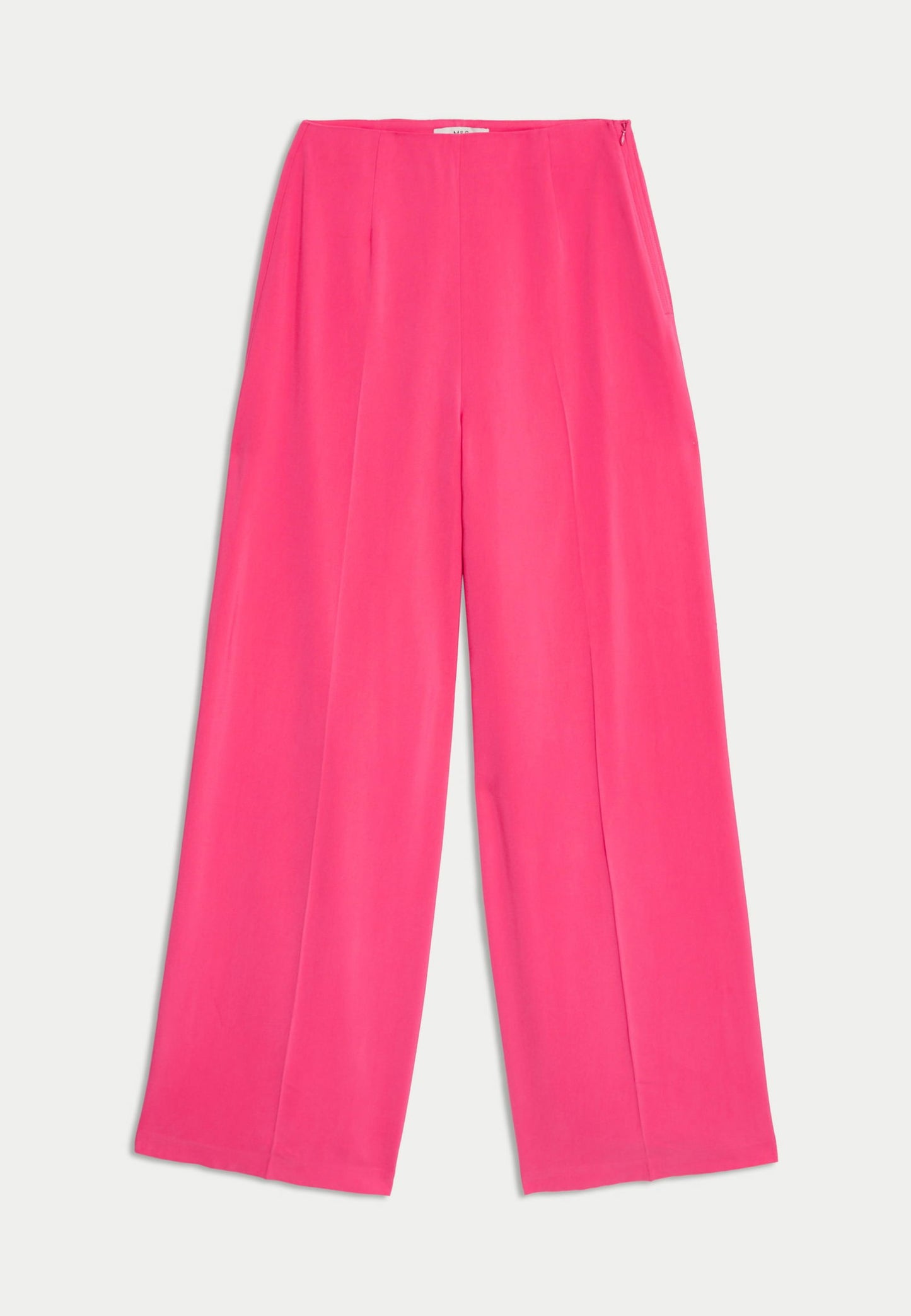 Yüksek Bel Saten Wide Leg Pantolon