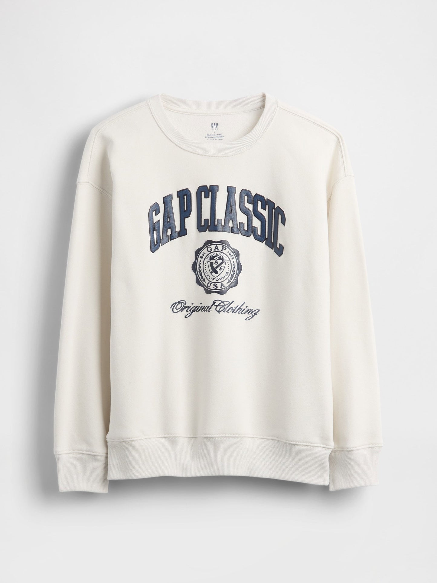 Beyaz Vintagesoft Relaxed Logo Sweatshirt