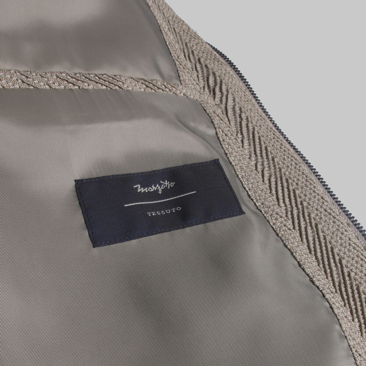 Bascom Çizgili Bej Mont