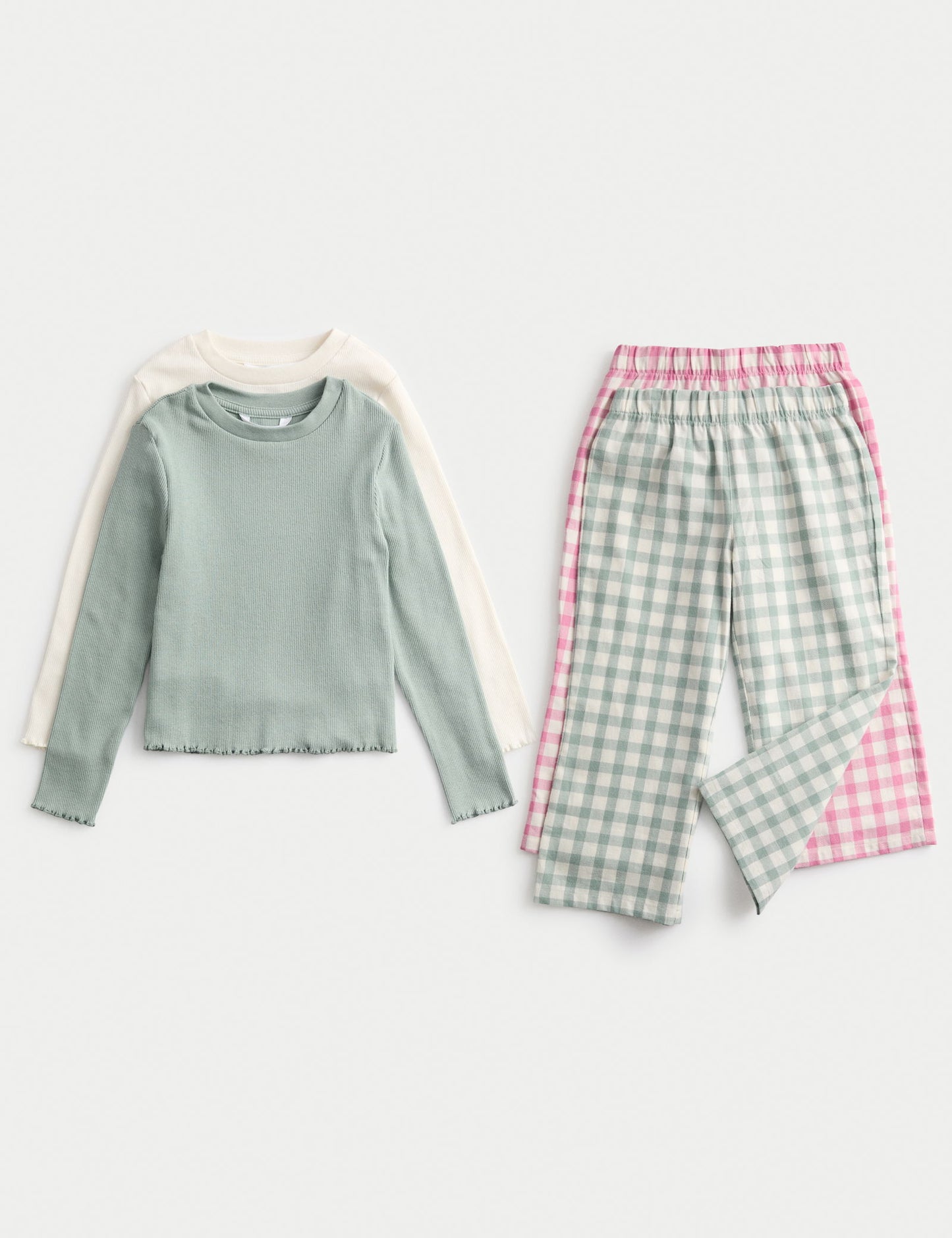 2’li Ekose Desenli Pijama Takımı (1-8 Yaş)
